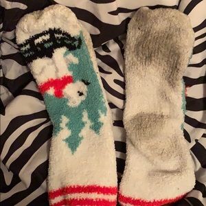 Fuzzy Christmas socks :)